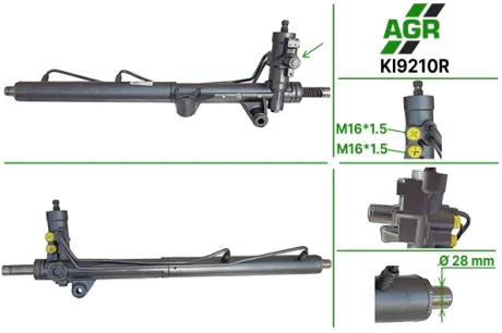 Рульова рейка з ГУР відновлена KIA SORENTO 2002-2009 AGR KI9210R