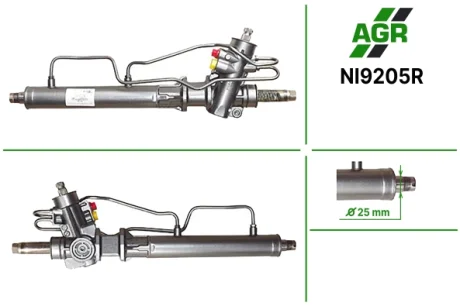 Рульова рейка з ГУР відновлена NISSAN BLUEBIRD 83-90, NISSAN MICRA K10 82-92 AGR NI9205R