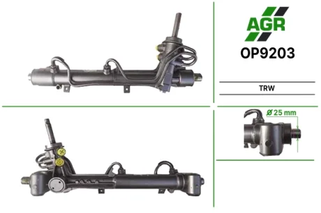 Рулевая рейка с ГУР новая OPEL ASTRA G 98-, OPEL ZAFIRA 98-05 AGR OP9203