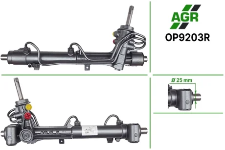 Рулевая рейка с ГУР восстановленная OPEL Astra G 1998-,OPEL Zafira 1998-2005 AGR OP9203R