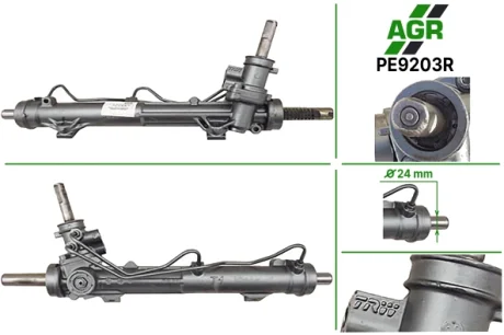 Рульова рейка з ГУР відновлена PEUGEOT 206 1998-2009 TRW AGR PE9203R