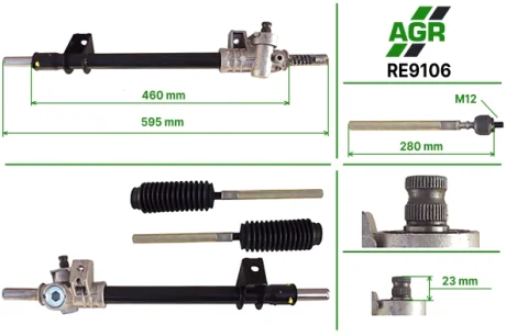 Рулевая рейка без ГУР новая RENAULT 11 81-86, RENAULT 9 81-86 AGR RE9106
