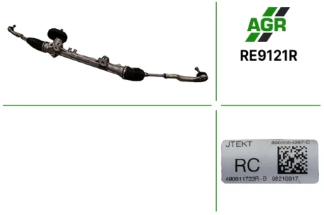 Рулевая рейка без ГУР восстановленная RENAULT CLIO 2020- AGR RE9121R
