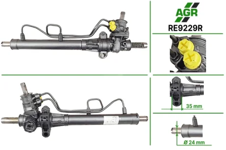 Рульова рейка з ГУР відновлена RENAULT KANGOO (KC0/1_) 97-,KANGOO Express (FC0/1_) 97- AGR RE9229R