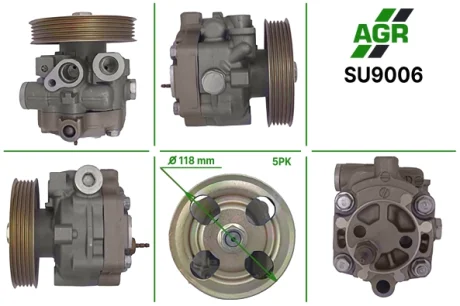 Насос ГУР новий SUBARU IMPREZA 01-08 AGR SU9006