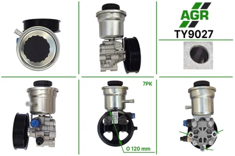 Насос ГПК з механічним приводом, новий, TOYOTA HILUX 05-,HILUX III пикап 08-,LAND CRUISER 02-10,LAND AGR TY9027