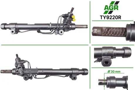 Рулевая рейка с ГУР восстановленная TOYOTA LANDCRUIS PRADO(KDJ12)02-10;LEXUS GX470(UZJ120)02-09 AGR TY9220R