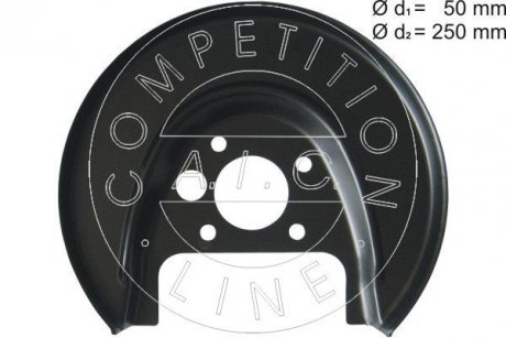 Защита тормозного диска (заднего) (R) VW Golf IV/Skoda Octavia I/Rapid 96-19 AIC 54704