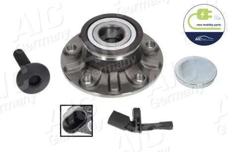 Підшипник маточини (задньої) VW Golf V/Skoda Octavia 14-(+ABS) AIC 76080SET