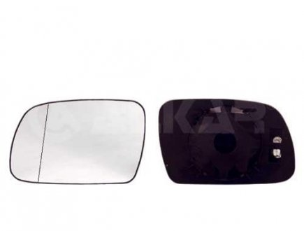Скло дзеркала (з підігрівом) Peugeot 307 1.4-2.0 HDi 00- (R) ALKAR 6432307