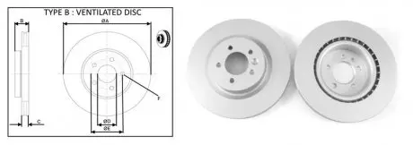 Диск тормозной пер (кратно2шт) LAND ROVER RANGE ROVER SPORT (LW_) (04/13-) APPLUS APLUS 61453AP