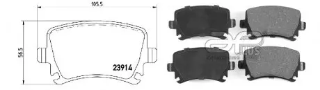 Колодка тормозная задн SKODA OCTAVIA III Combi (5E5,5E6) (11/12-) APPLUS APLUS 71159BCAP