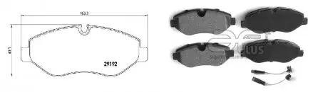 Гальмівні колодки APLUS 71197CAP