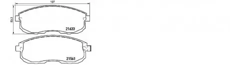 Колодка гальмівна перед SUZUKI SX4 (EY, GY) (06/06-) APPLUS APLUS 71218BAAP