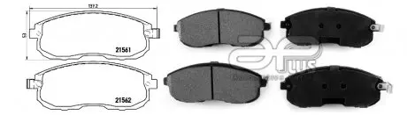 Колодка гальмівна перед NISSAN JUKE (F15) (06/10-) APPLUS APLUS 71219BAAP