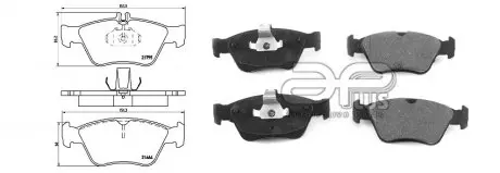 Колодка гальмівна перед MERCEDES-BENZ E-CLASS (W210) (06/95-08/03) APPLUS APLUS 71311BAAP