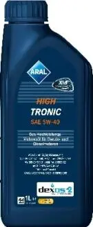 Олива моторна 5W-40 синтетика 1 л HighTronic C3 SN/CF ARAL 15F47B