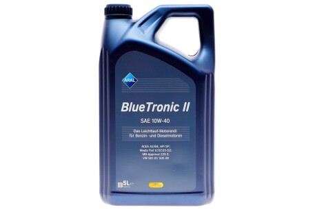 Олива моторна Blue Tronic II SAE 10W40 (5 Liter) ARAL AR-15F471