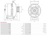 Генератор AS A3710(VALEO) (фото 5)