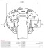 Монтажна пластина діода генератора AUTOSTARTERARC0012 AS ARC0012 (фото 2)