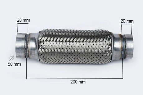 Гофра глушителя (50x200) ASAM 33745