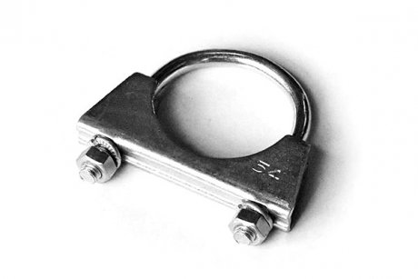 Хомут глушителя стремяночный M8 Ф54 мм (оцинк. сталь) (10шт) ASAM 55319