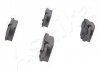 Дискові гальмівні колодки, комплект ASHIKA 510000004 (фото 4)