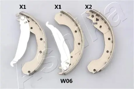 Гальмівні колодки (набір) ASHIKA 550WW06