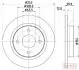 Диск тормозной (задний) Ford Fiesta 17- (253x12) PRO ASHIKA 61000329C (фото 1)