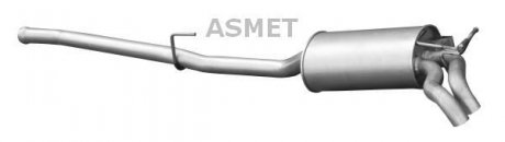 Глушник вихлопних газів (кінцевий) ASMET 01048 (фото 1)