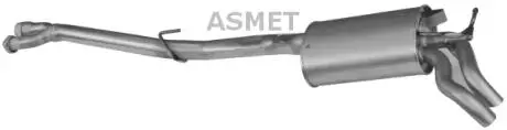 Глушитель выхлопных газов (конечный) ASMET 01054