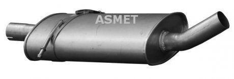 Глушитель системы выпуска (средний) ASMET 01059 (фото 1)