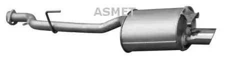 Задний. глушитель, выпускная сист. ASMET 01072