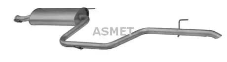 Задний. глушитель, выпускная сист. ASMET 02035