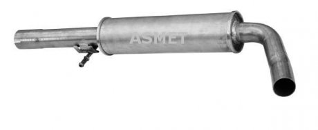 Глушитель системы выпуска (средний) ASMET 03076