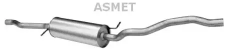 Передний глушитель, выпускная сист ASMET 03098