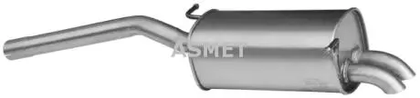 Задний. глушитель, выпускная сист. ASMET 03101