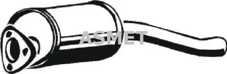 Передний глушитель, выпускная сист ASMET 04044