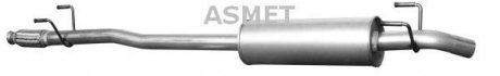 Глушник системи випуску, задній ASMET 04102