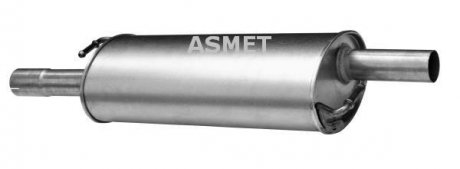 Глушитель системы выпуска (средний) ASMET 04108 (фото 1)