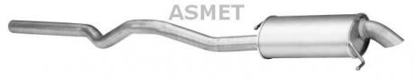 Задний. глушитель, выпускная сист. ASMET 04111 (фото 1)