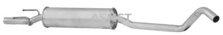 Глушник системи випуску (середній) ASMET 05126