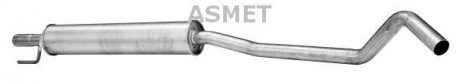 Глушитель системы выпуска (средний) ASMET 05153