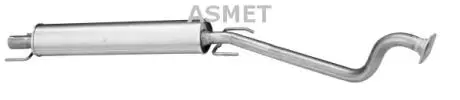 Передний глушитель, выпускная сист ASMET 05158 (фото 1)