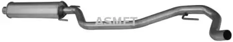Центр. глушитель, выпускная сист. ASMET 05169