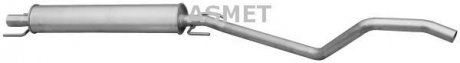 Передній глушник,випускна сист ASMET 05182 (фото 1)