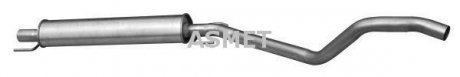Глушник системи випуску середній ASMET 05222 (фото 1)