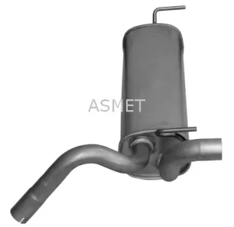 Глушник вихлопної системи задній OPEL ASTRA J, ASTRA J GTC, CASCADA 1.4/1.4LPG 12.09- ASMET 05242