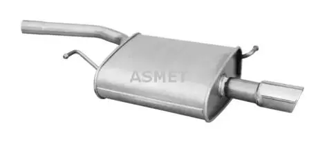 Задний. глушитель, выпускная сист. ASMET 06016