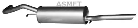 Задний. глушитель, выпускная сист. ASMET 06018